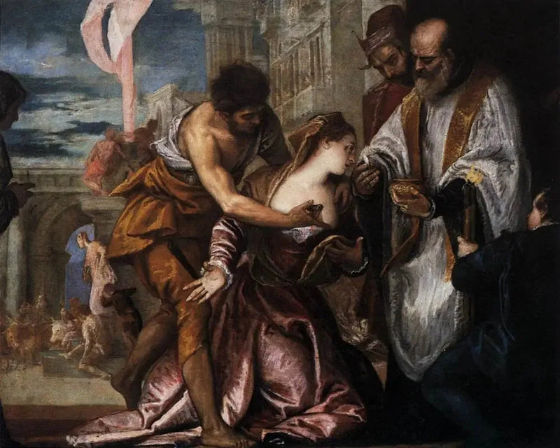 Sainte Lucie's Martyrdom og den sidste nadver - Paul Véronèse