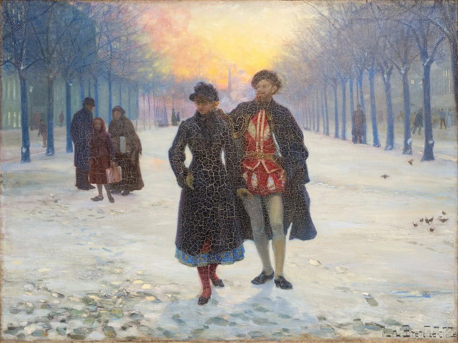 Morgen efter karnevalet. - H. A. Brendekilde