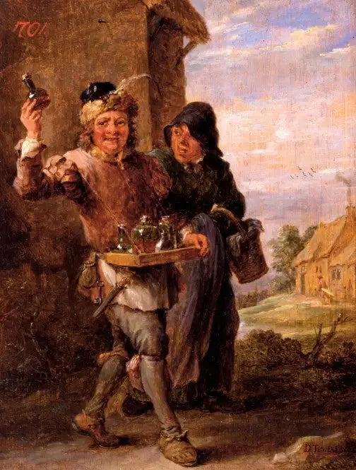 Den landlige læge. - David Teniers den Yngre