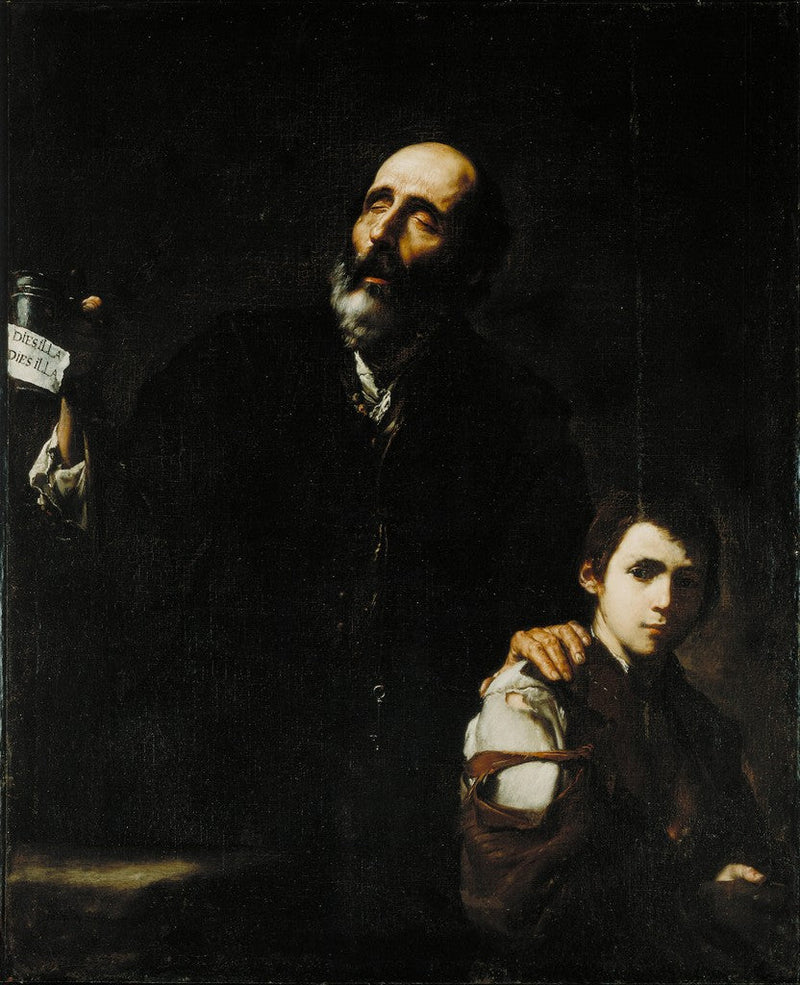 Den blinde tigger og hans dreng - Jusepe de Ribera