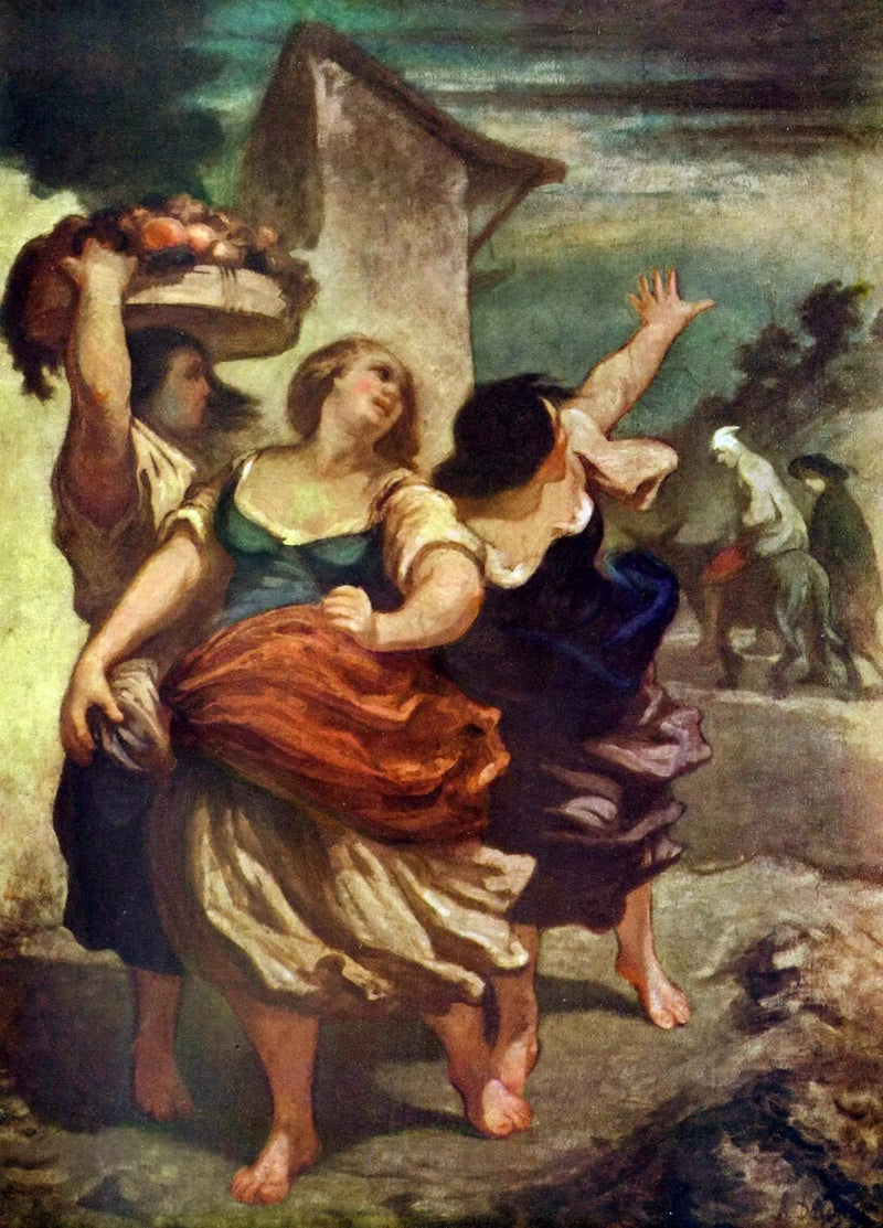 Mølleren, hans søn og æslet - Honoré Daumier