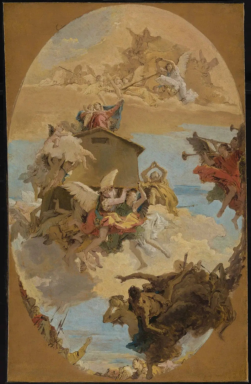 Miraklet i den hellige Loretto-hus - Giovanni Battista Tiepolo