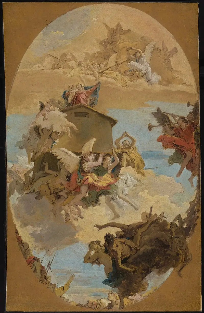 Miraklet i den hellige Loretto-hus - Giovanni Battista Tiepolo
