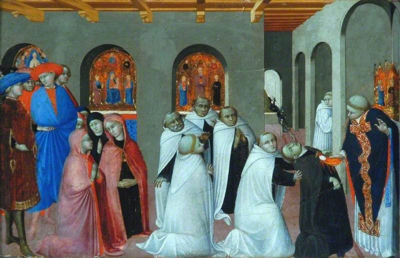 Le miracle du Saint Sacrement - Stefano di Giovanni (Sassetta) image 1 copie peinte à la main à l’huile