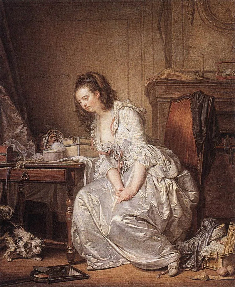 Det knuste spejl - Jean-Baptiste Greuze