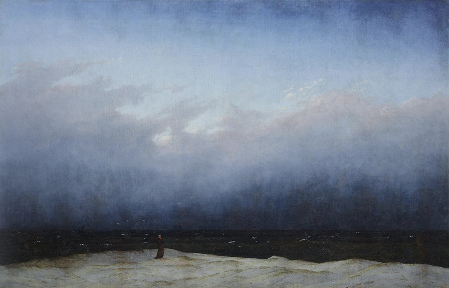 Munk ved havets bred - Caspar David Friedrich