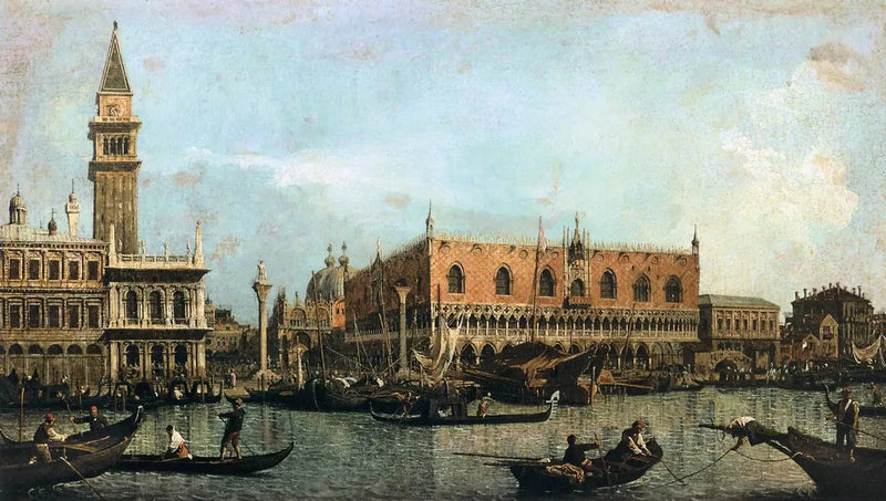 Le Môle set fra San Marco-bassinet - Canaletto