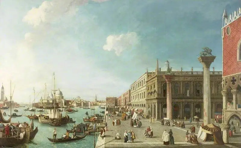 Le Molo, Venedig, udsigt mod vest - Canaletto