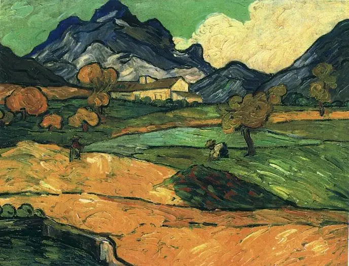 Mont Gaussier med Mas de Saint-Paul - Vincent van Gogh
