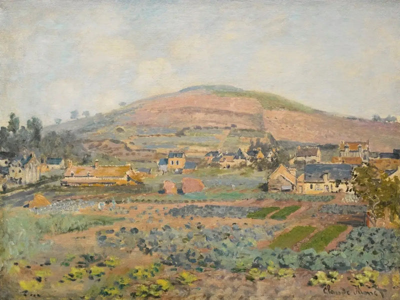 Mont Riboudet i Rouen om foråret - Claude Monet