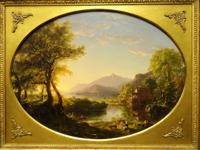 Le Moulin, solnedgang - Thomas Cole