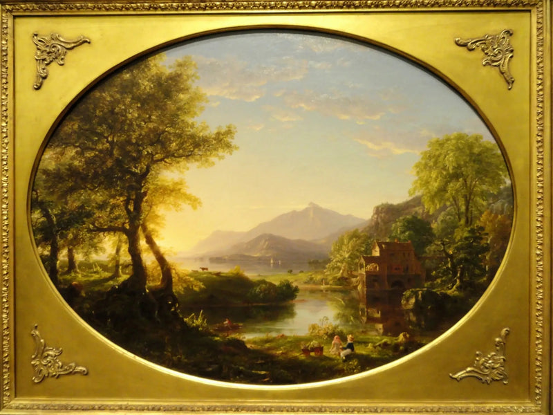 Le Moulin, solnedgang - Thomas Cole