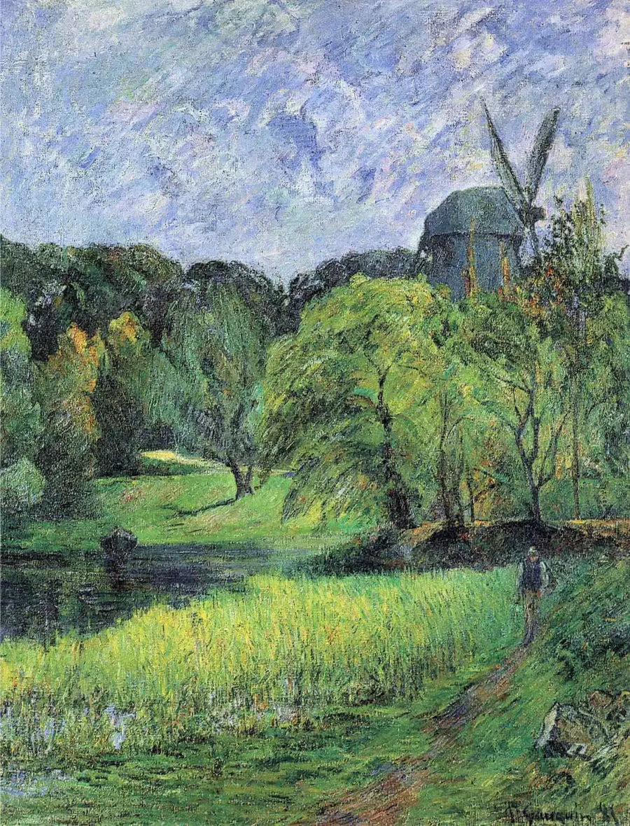 Møllen ved Dronningens Park Østervold - Paul Gauguin