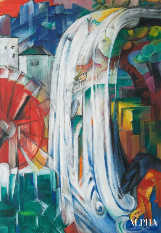 Le moulin ensorcelé - Franz Marc - Reproductions de tableaux et peintures haut de gamme