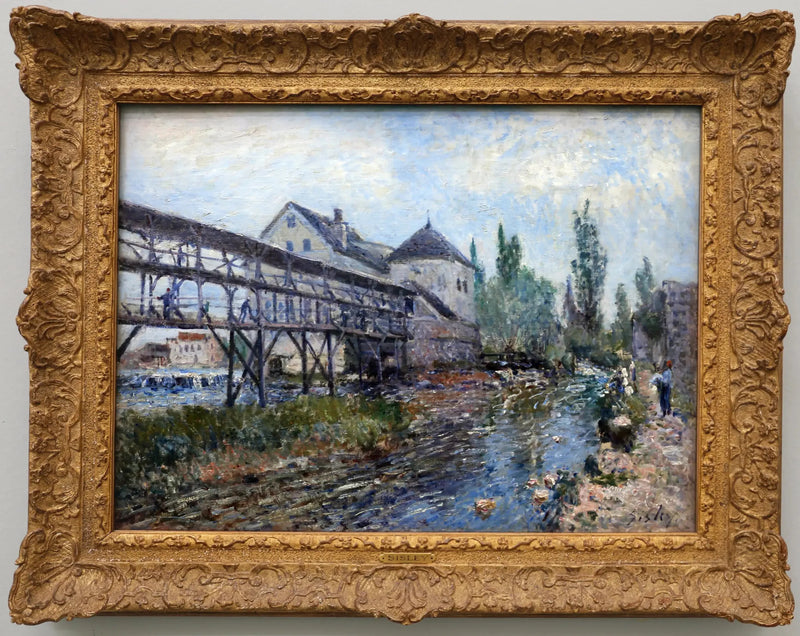 Provencher Møllen i Moret - Alfred Sisley