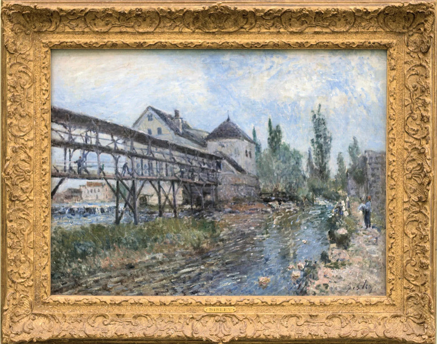 Provencher Møllen i Moret - Alfred Sisley