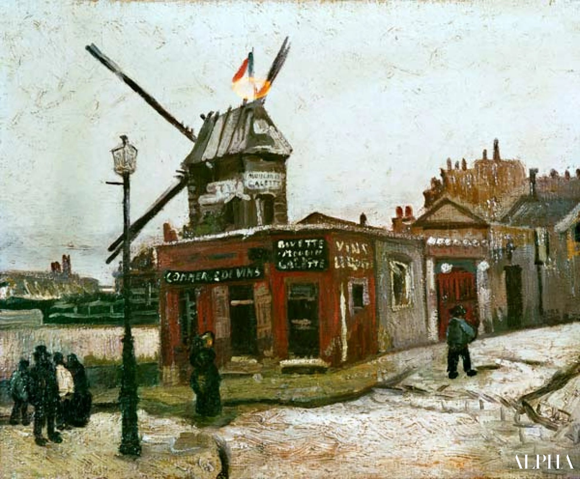 Møllen le Radet - Van Gogh - Reproduktioner af malerier og malerier i høj kvalitet