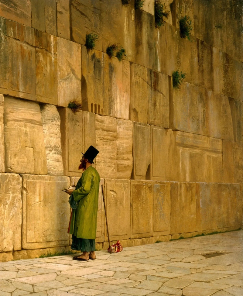 Salomons Mur, også kaldet Klagevæggen - Jean-Léon Gérôme