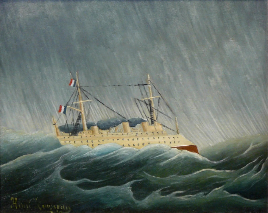 Skibet i stormen - Henri Rousseau