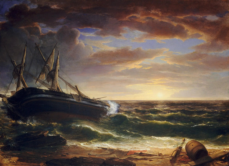 Det forliste skib - Asher Brown Durand