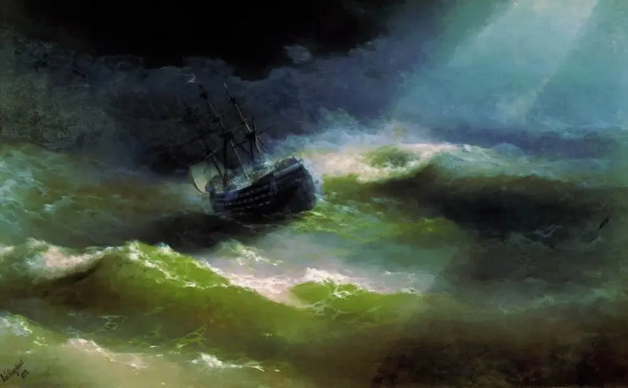 Skibet « Empress Maria » i en storm - Ivan Aïvazovski