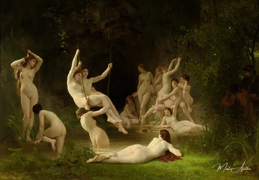 Le Nymphaeum - William Bouguereau - Reproductions de tableaux et peintures haut de gamme