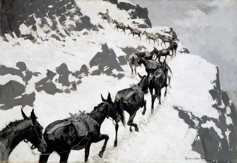 Mule-pakken - Frederic Remington