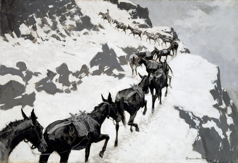 Mule-pakken - Frederic Remington