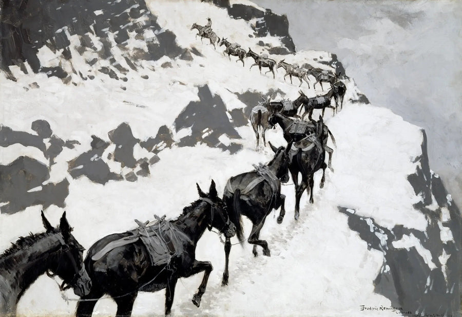 Mule-pakken - Frederic Remington