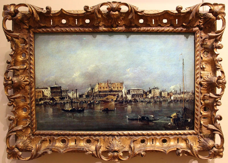 Venedigs Dogepalads set fra San Marco-bassinet - Francesco Guardi
