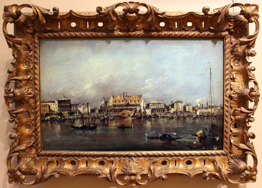 Venedigs Dogepalads set fra San Marco-bassinet - Francesco Guardi
