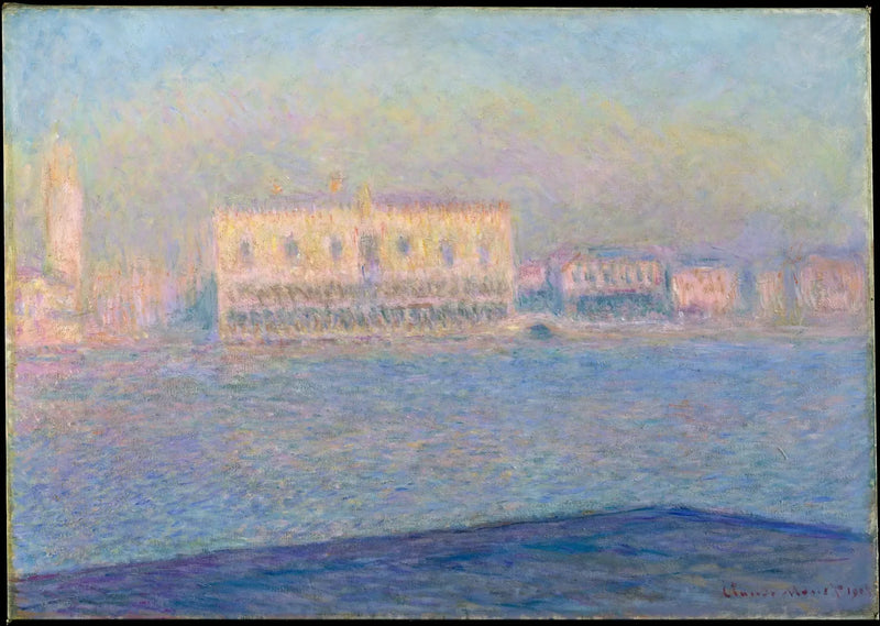 Dogenes palads set fra San Giorgio Maggiore - Claude Monet