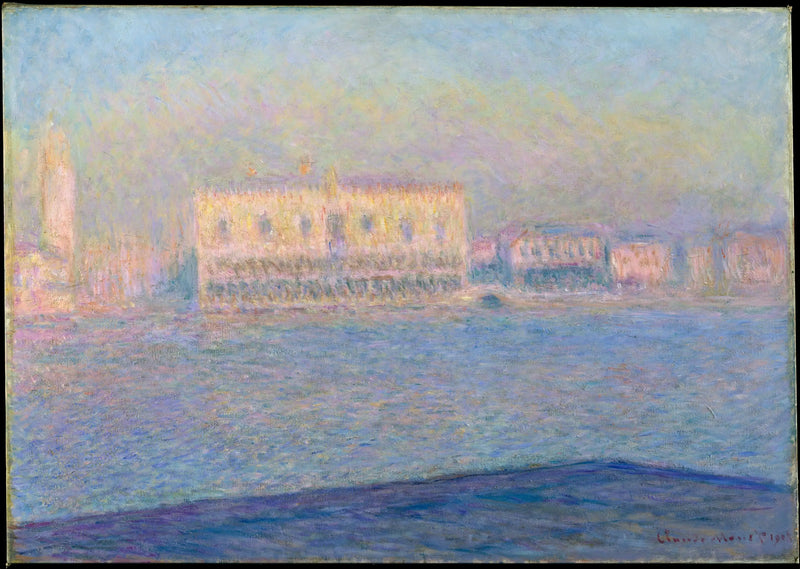 Dogenes palads set fra San Giorgio Maggiore - Claude Monet