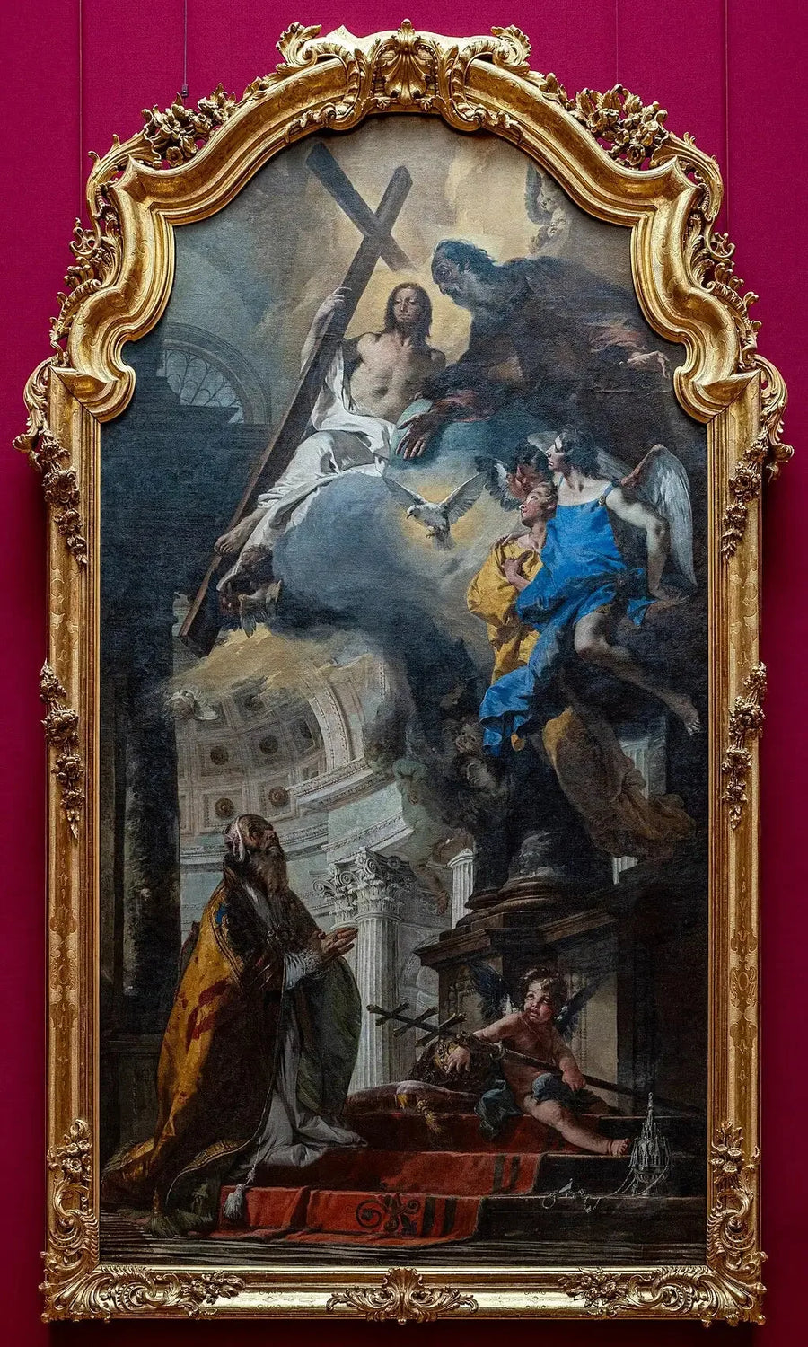 Den hellige pave Clemens, der tilbeder Treenigheden - Giovanni Battista Tiepolo