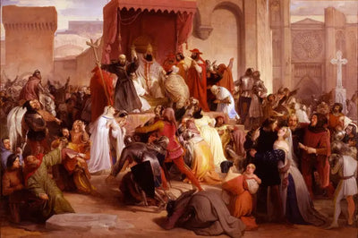 Le pape Urbain II prêchant la première croisade sur la place de Clermont - Francesco Hayez - Alpha Reproduction