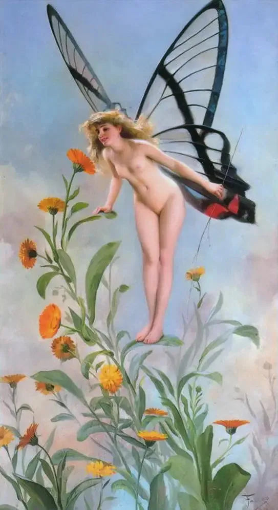 Sommerfugl - Luis Ricardo Falero