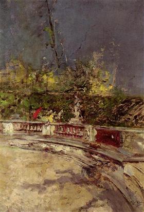 Den røde paraply - Giovanni Boldini