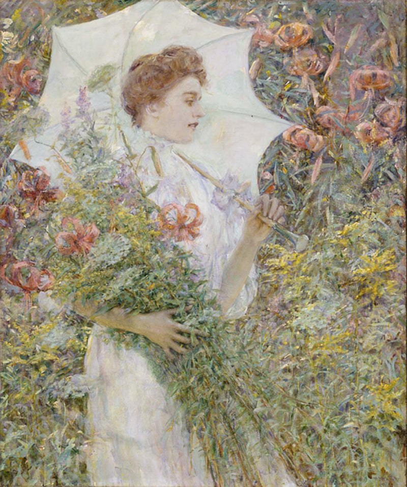 Den hvide parasol - Robert Lewis Reid