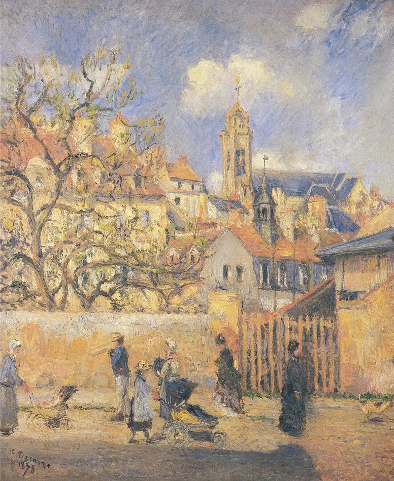 Le Parc-aux-Charrettes, Pontoise - Camille Pissarro