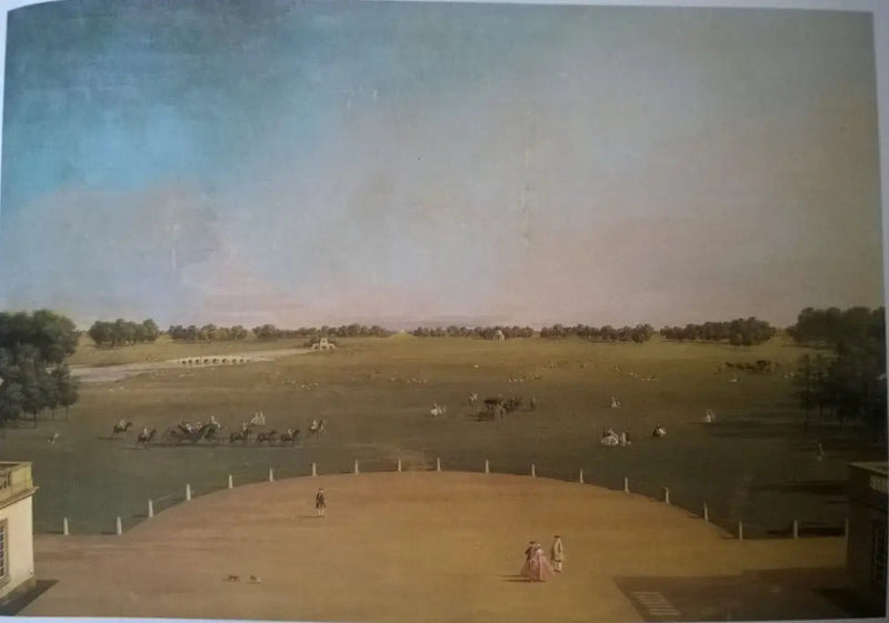 Badmintonparken siden Badminton House - Canaletto