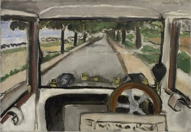 Forruden, på vejen til Villacoublay - Henri Matisse