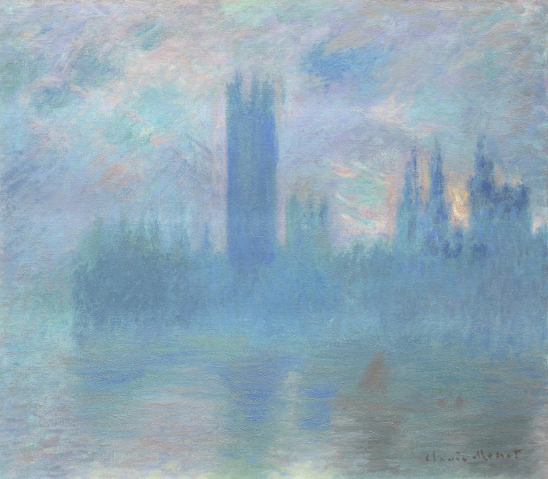 Parlamentet i London - Claude Monet