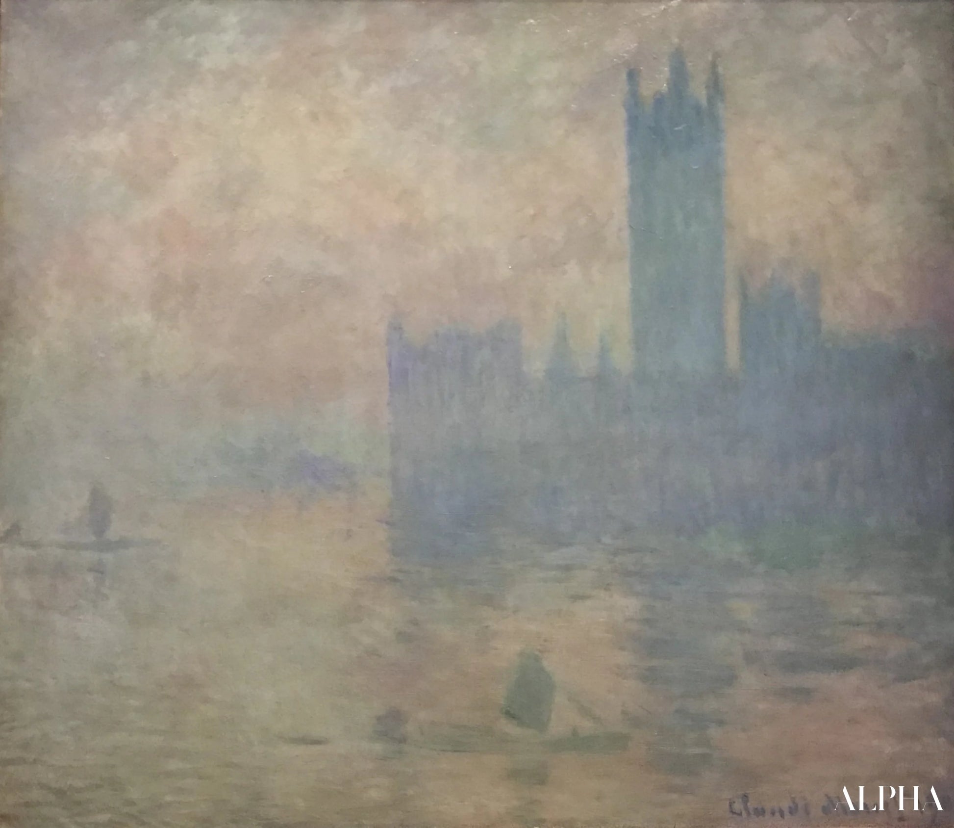 Le Parlement de Londres, effet de brouillard - Claude Monet - Reproductions de tableaux et peintures haut de gamme