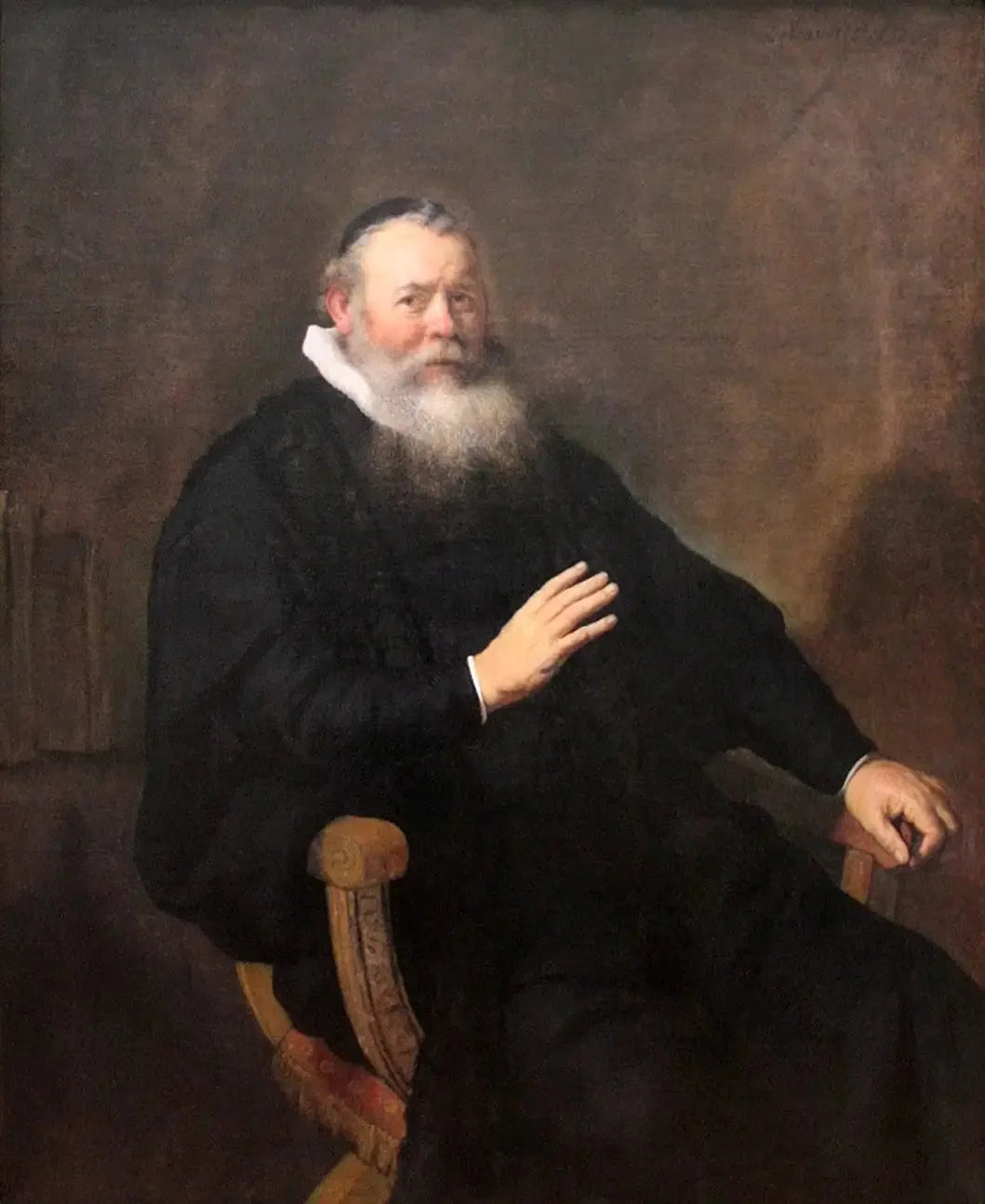 Le pasteur Eleazar Swalmius - Rembrandt image 1 tableau peint à l’huile sur toile