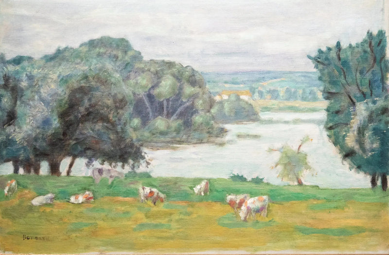 Græsning, bred af Seinen - Pierre Bonnard