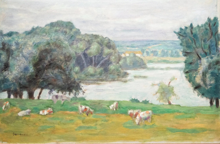 Græsning, bred af Seinen - Pierre Bonnard