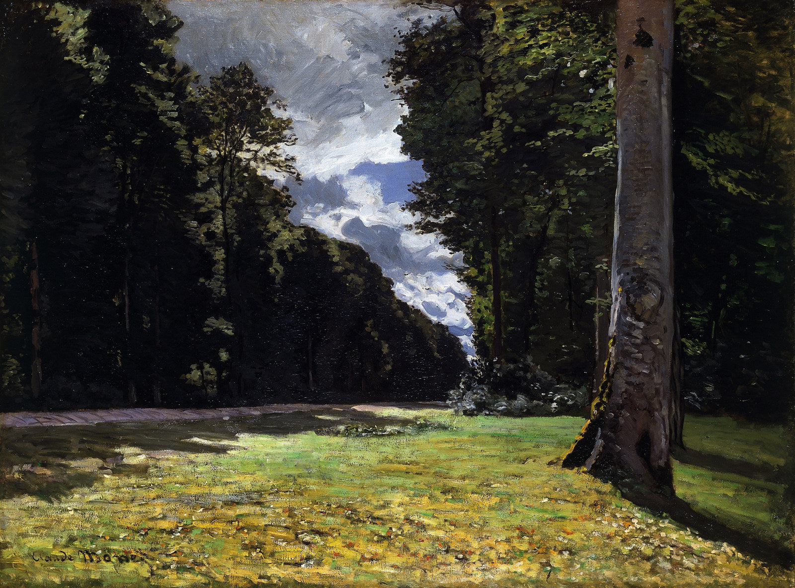 Reproduction du tableau « Le Pavé de Chailly dans la forêt de Fontainebleau - Claude Monet » par Alpha Reproduction en peinture à l’huile