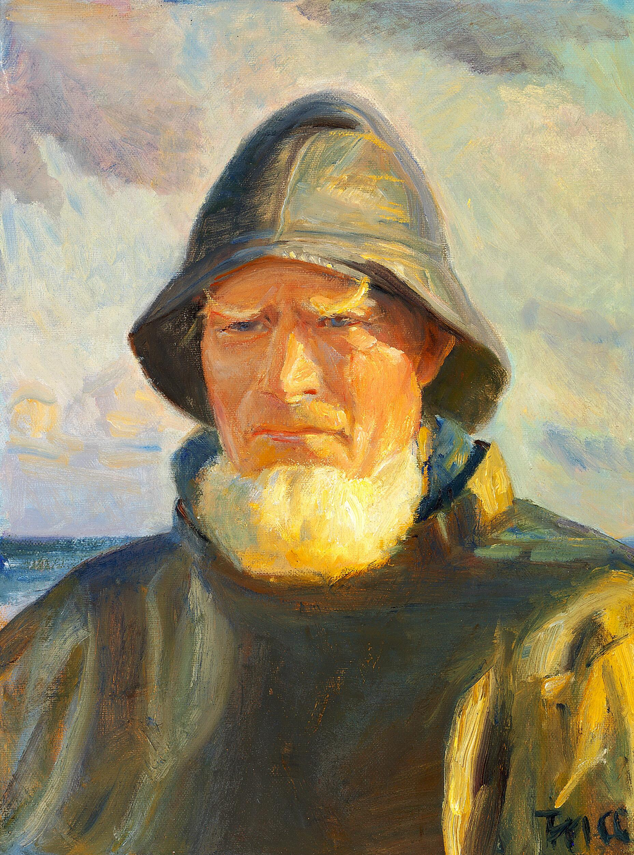 Skagensfiskeren Lars Kruse. (3) - Michael Peter Ancher