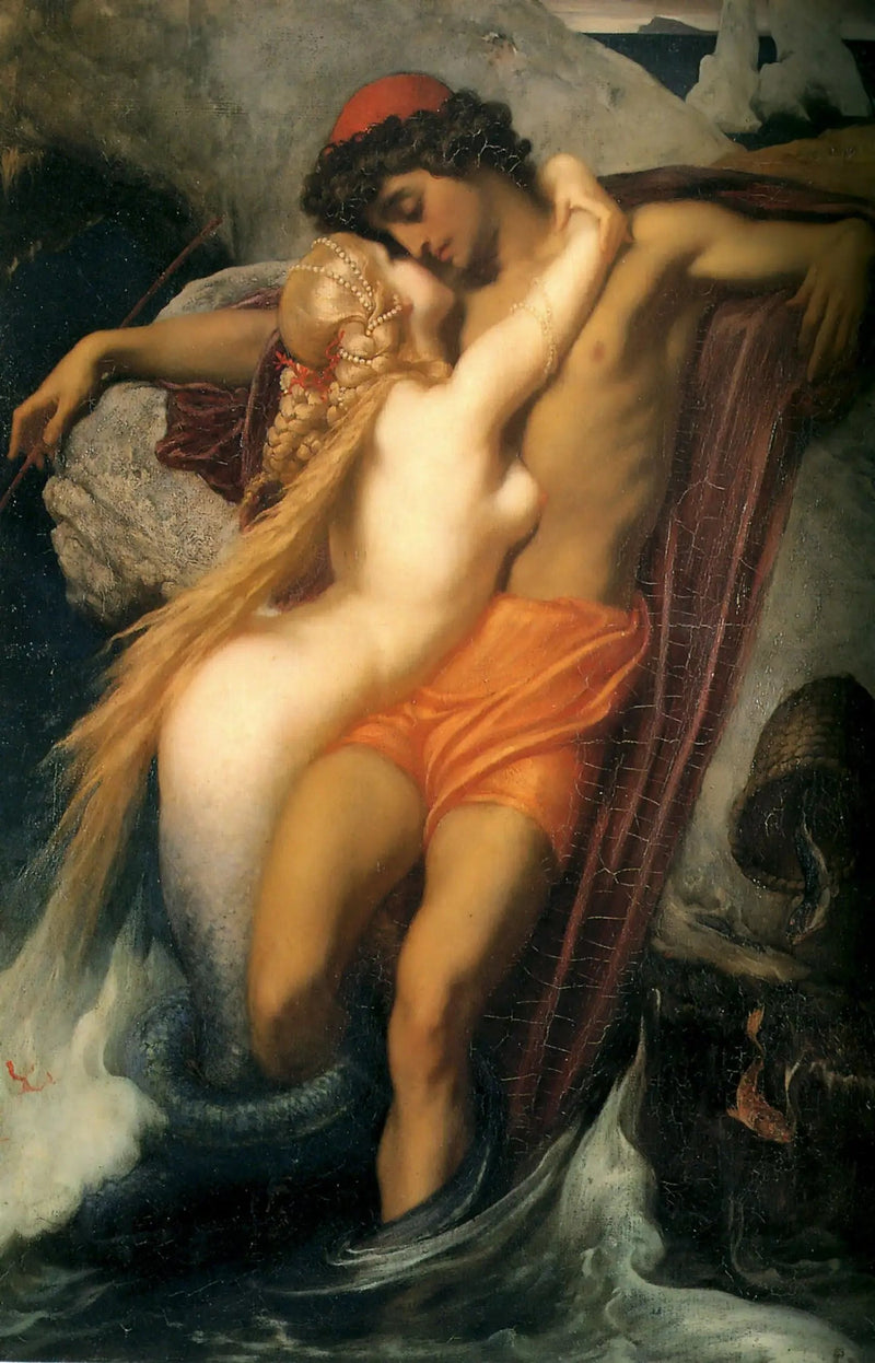 Fiskeren og Havfruen. - Frederic Leighton