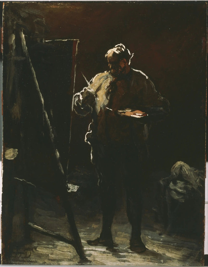 Maleren ved sit staffeli - Honoré Daumier